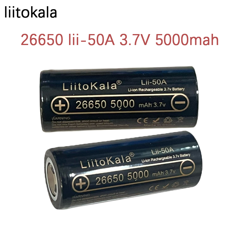 Vape Battery 18650 - 1-10PCS Bateria de Lítio LiitoKala Lii-50A