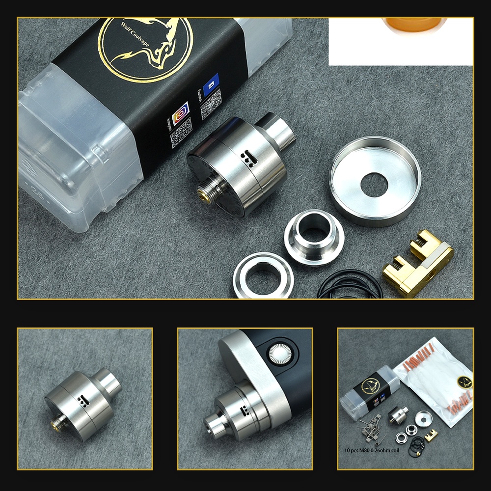 Accessories For Vaping - Atomizador Wolfcoolvape Nisshoku RDA para Vaping