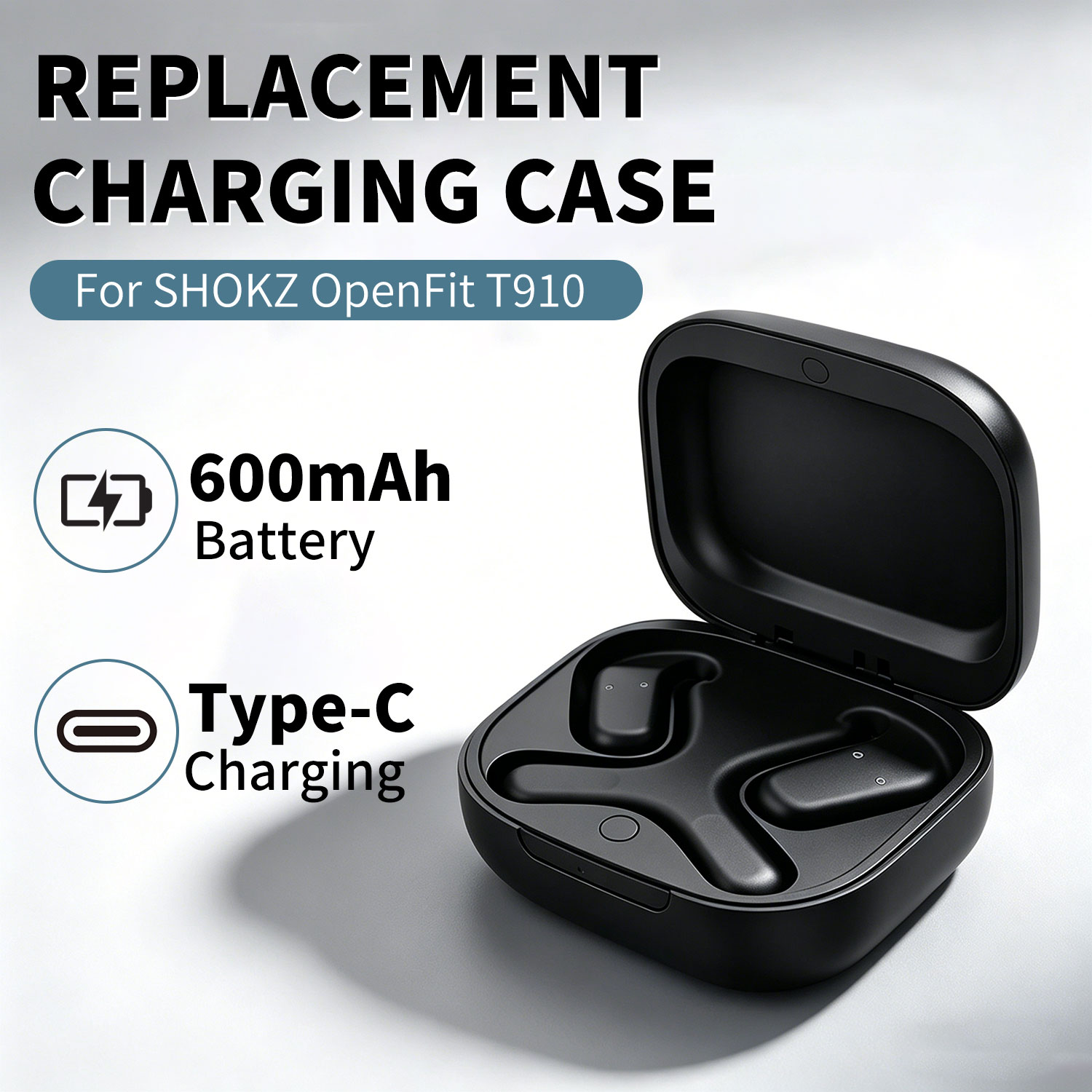 Battery Case Storage - Estojo de carregamento de substituição para
