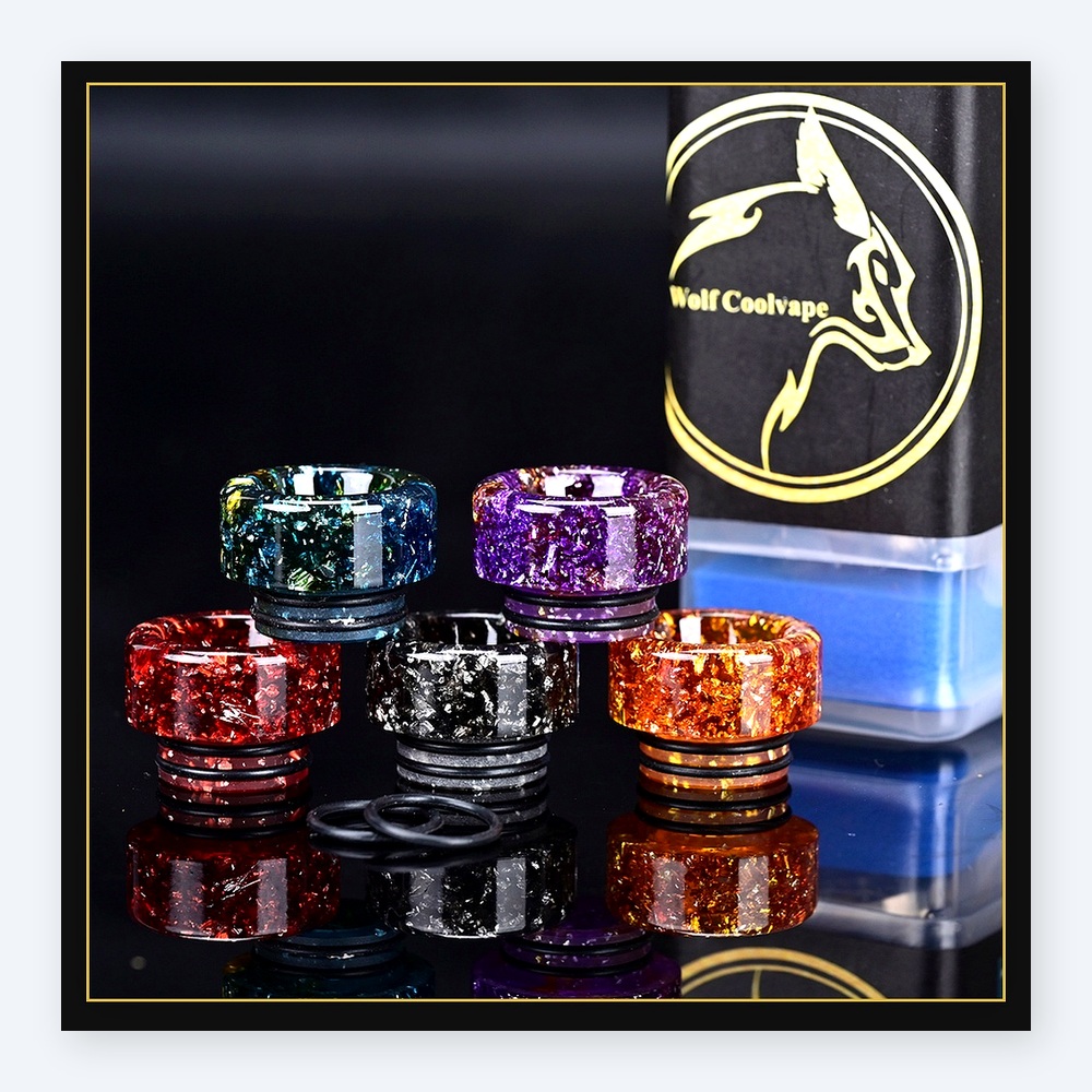 5 peças Wolfcoolvape 810 Drip  - Drip Tip Resin avaliação e preço