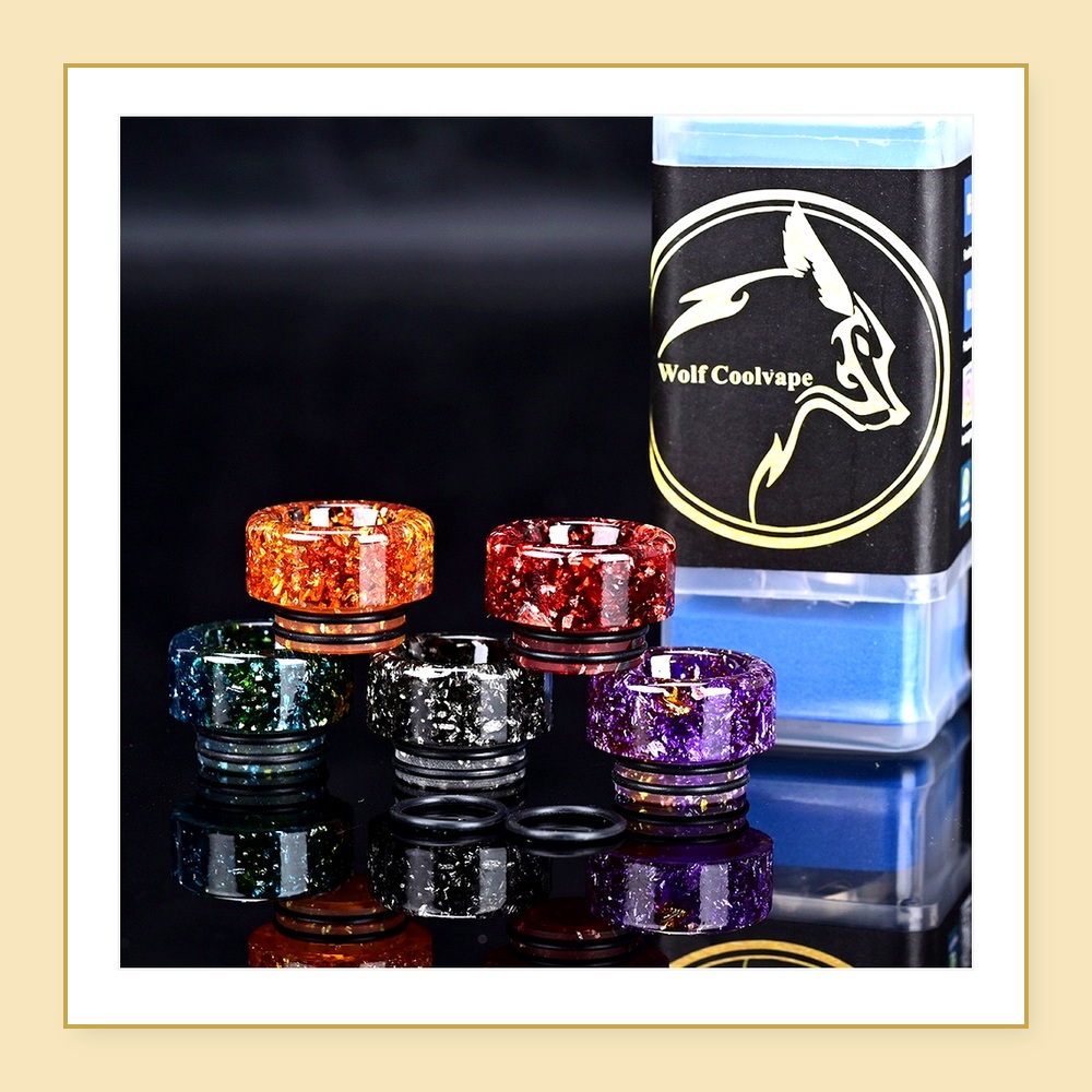 5 peças Wolfcoolvape 810 Drip  - Drip Tip Resin avaliação e preço