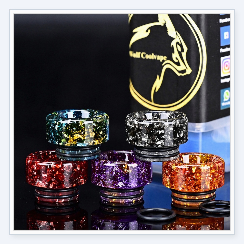 5 peças Wolfcoolvape 810 Drip  - Drip Tip Resin avaliação e preço