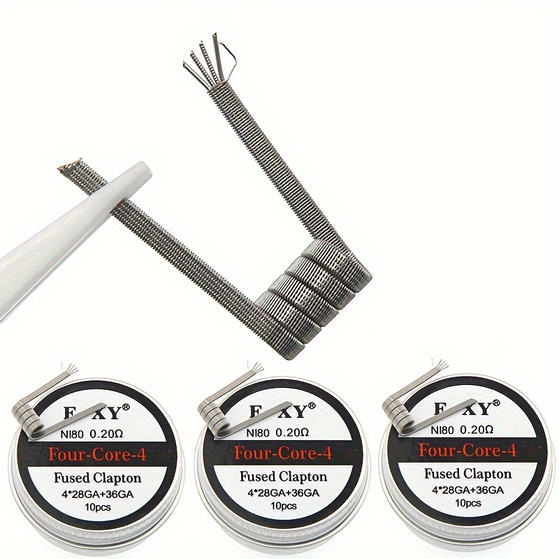 10 pçs/caixa, bobinas clapton  - Coil Building Kit avaliação e preço