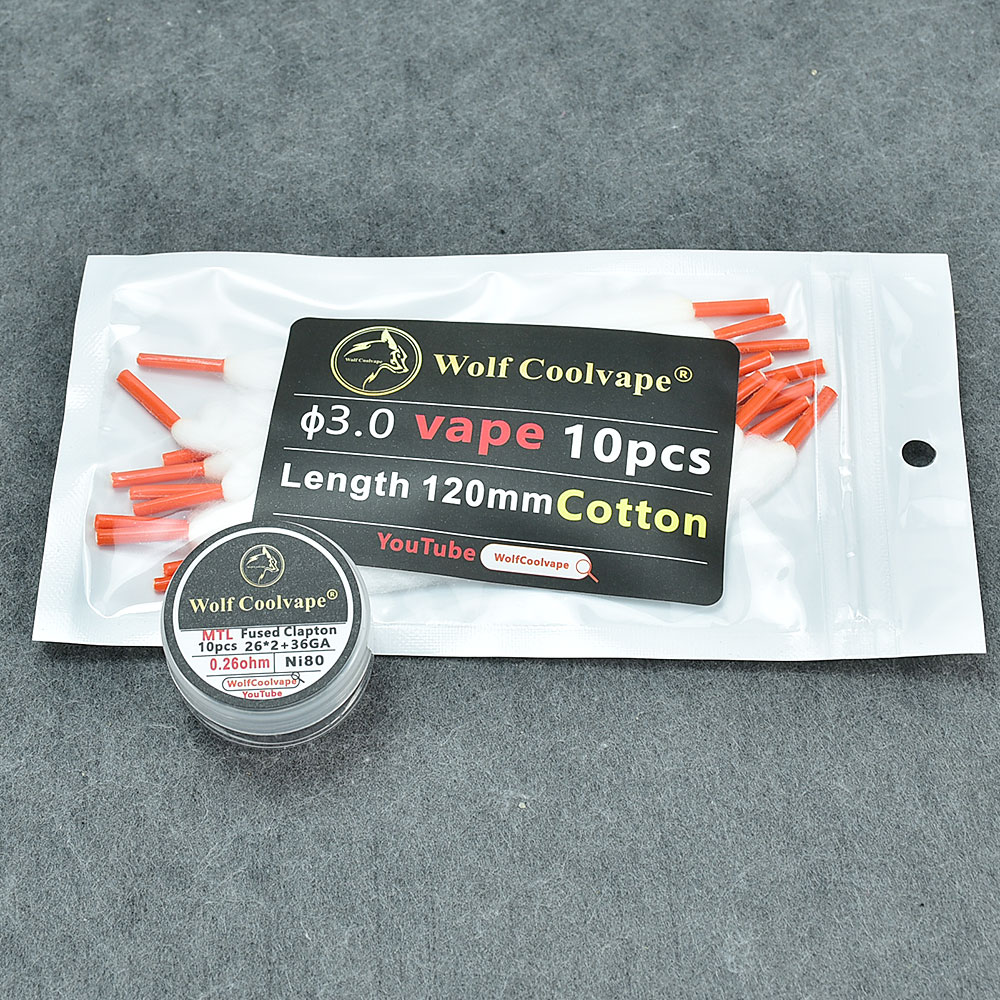 Wolfcoolvape-fio de aqueciment - Clapton Wire Pre Built avaliação e preço