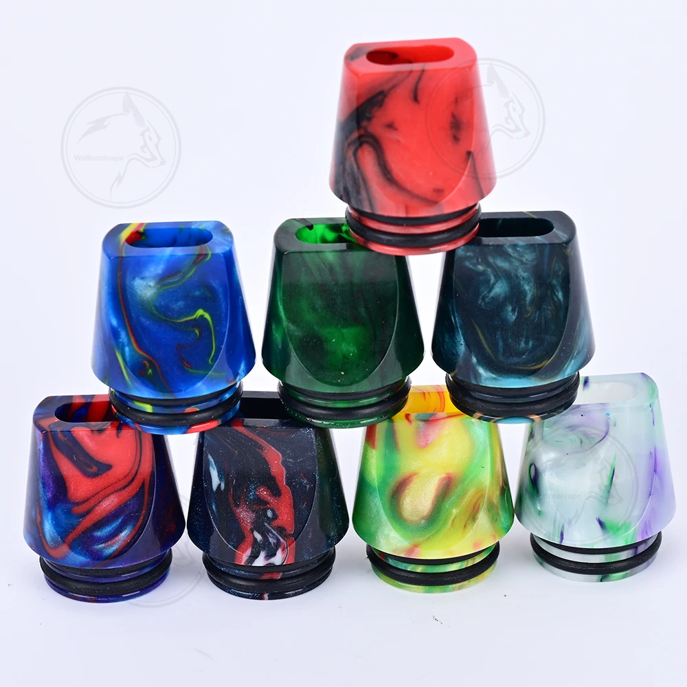 8 peças Wolfcoolvape Atomizer  - Drip Tip Resin avaliação e preço