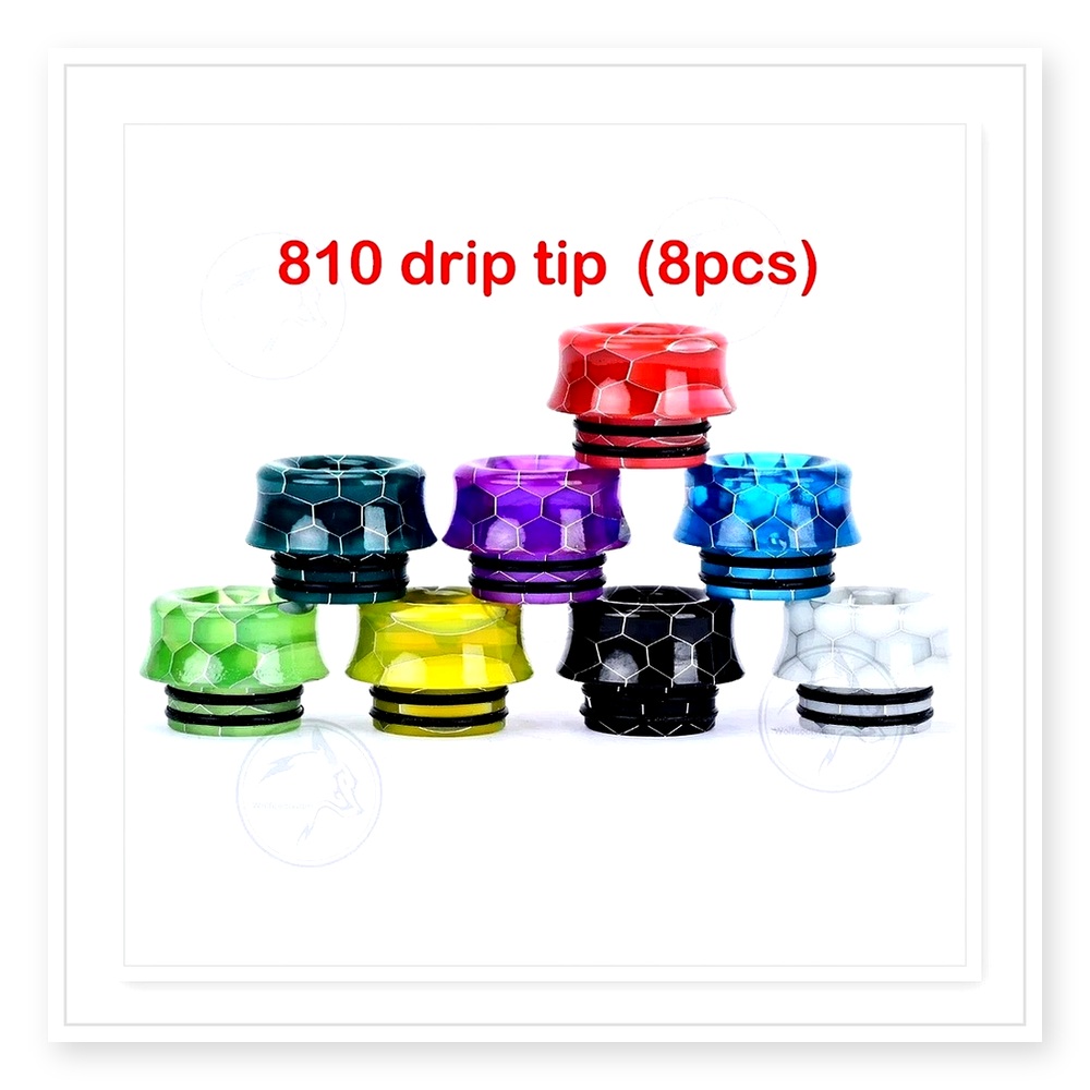 Conjunto de bicos Wolfcool 810 - Drip Tip Resin avaliação e preço