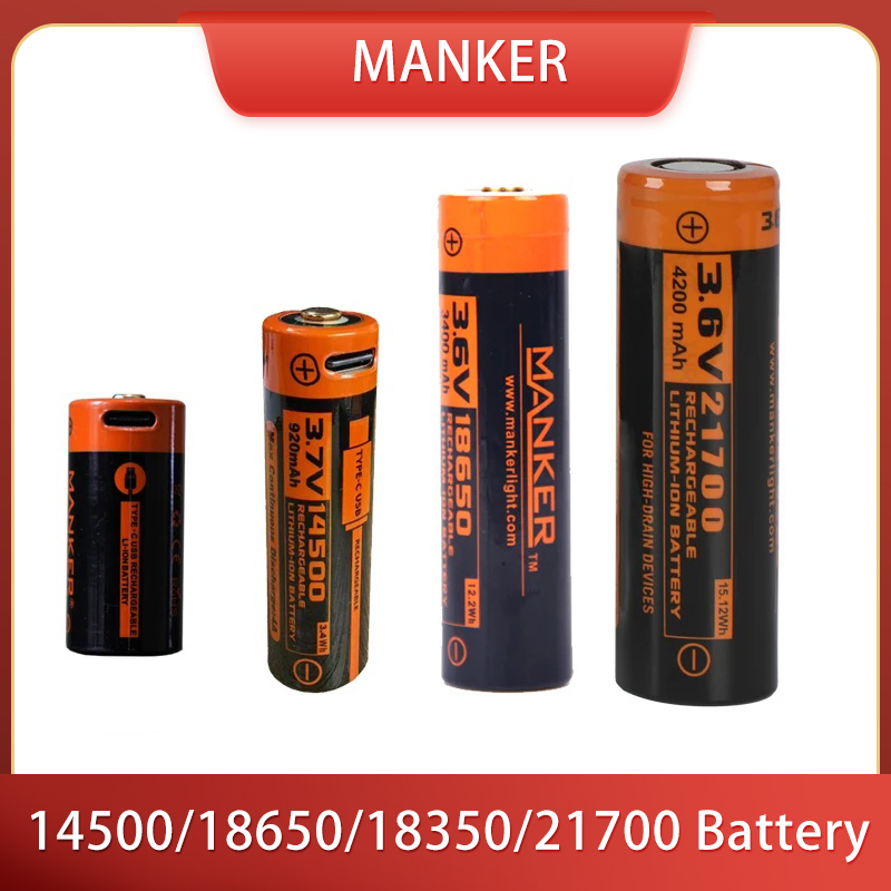 Manker 14500/18650/18350/21700 - Vape Battery 18650 avaliação e preço